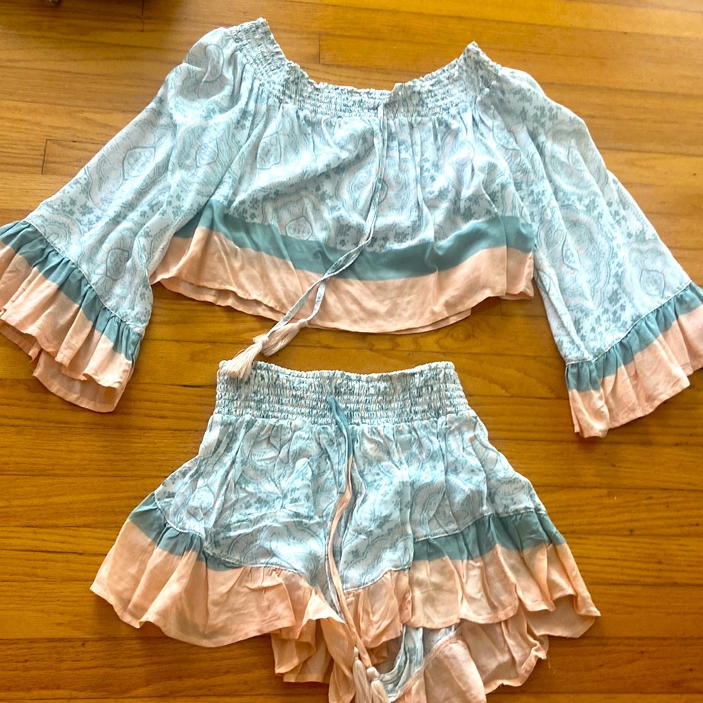 Two piece short outfit